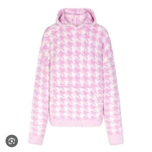 SKIMS NWT UNISEX Houndstooth Hoodie Sweater